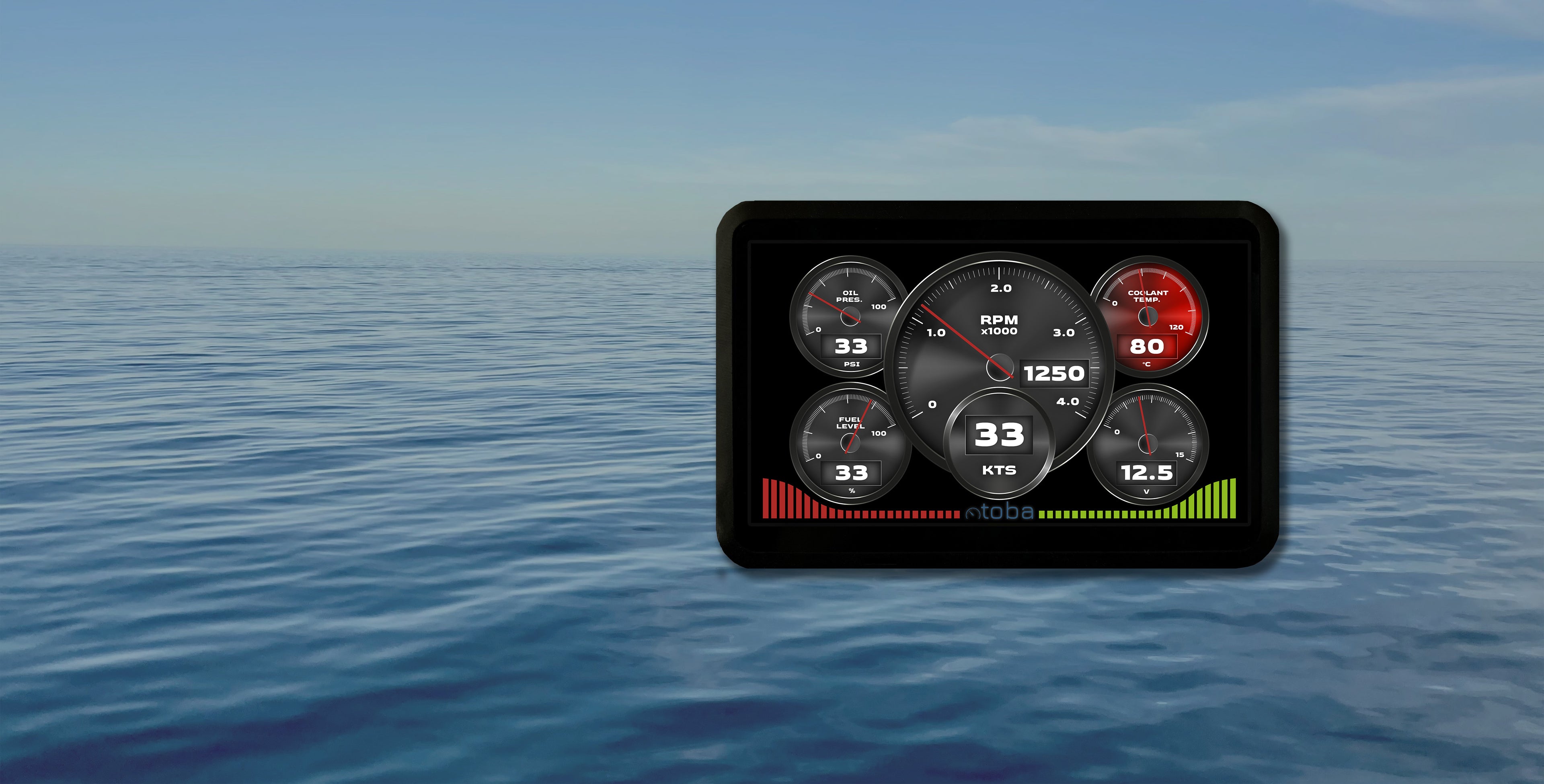 digital boat gauges unit replacement for analogue gauges